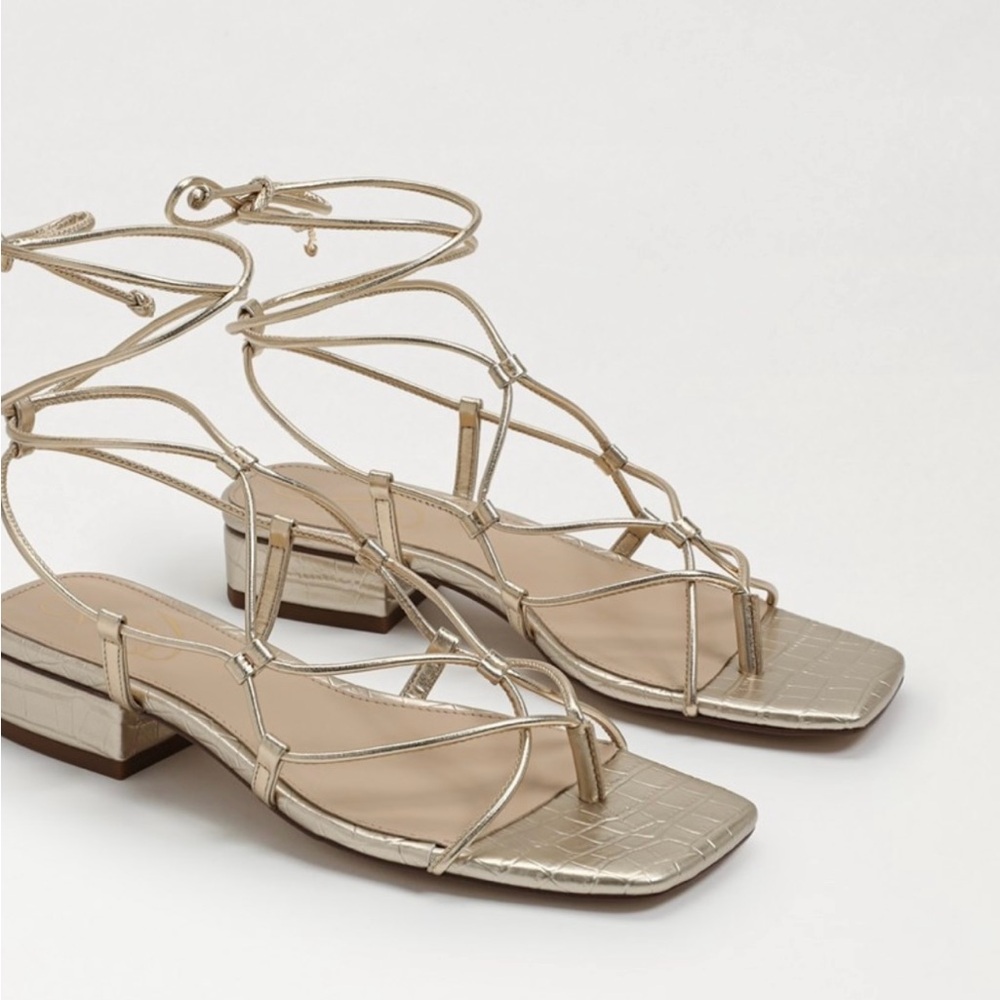 Sam Edelman-Elegant Gold Strappy Sandals